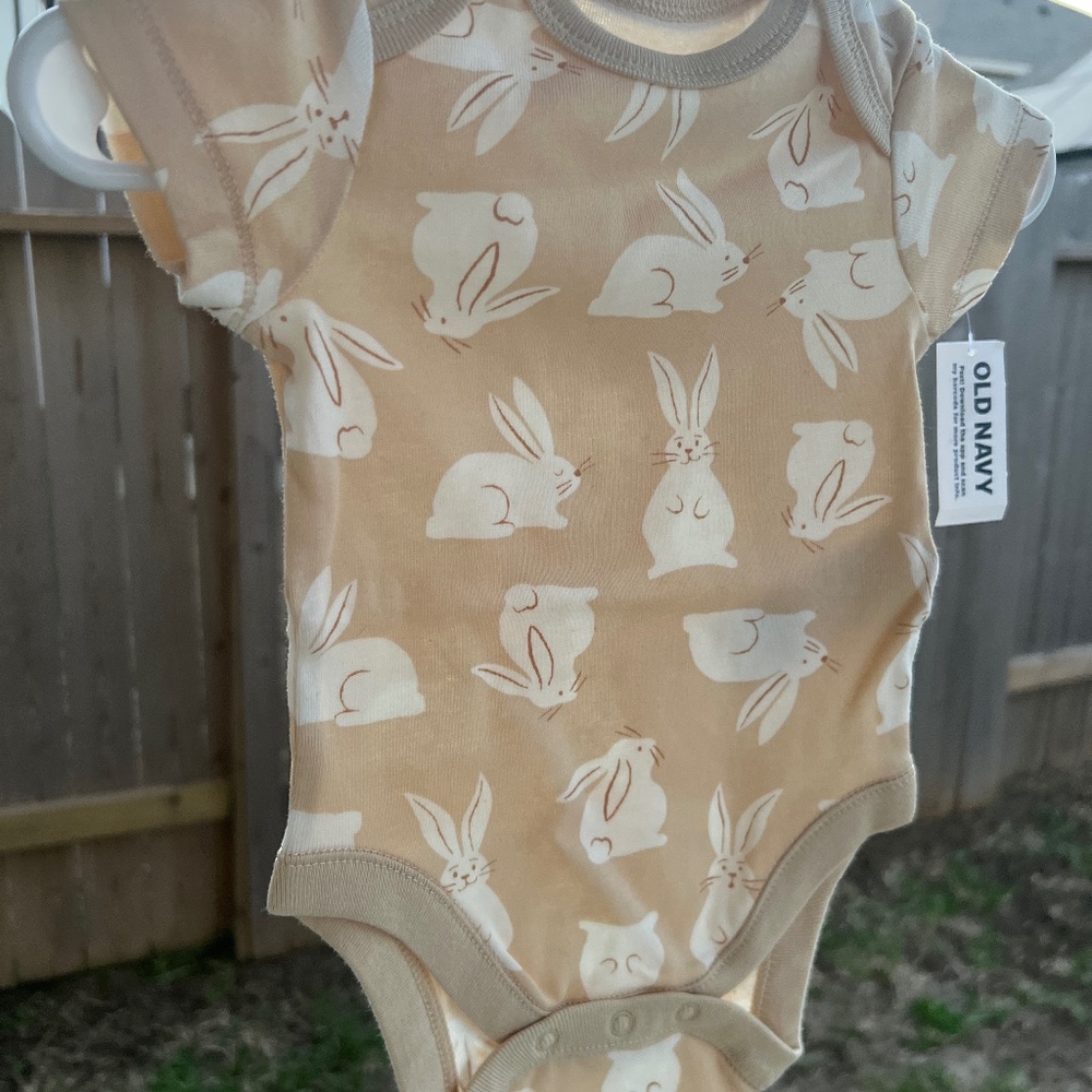 New Bunny baby onesie